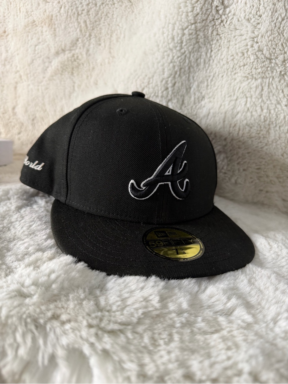 New Era Black Atlanta 'A' Fitted Hat